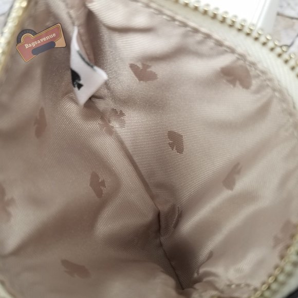 #bagsavenue fast ship new flap camera bag parchment w/ coin purse kate spade - Picture 3 of 8